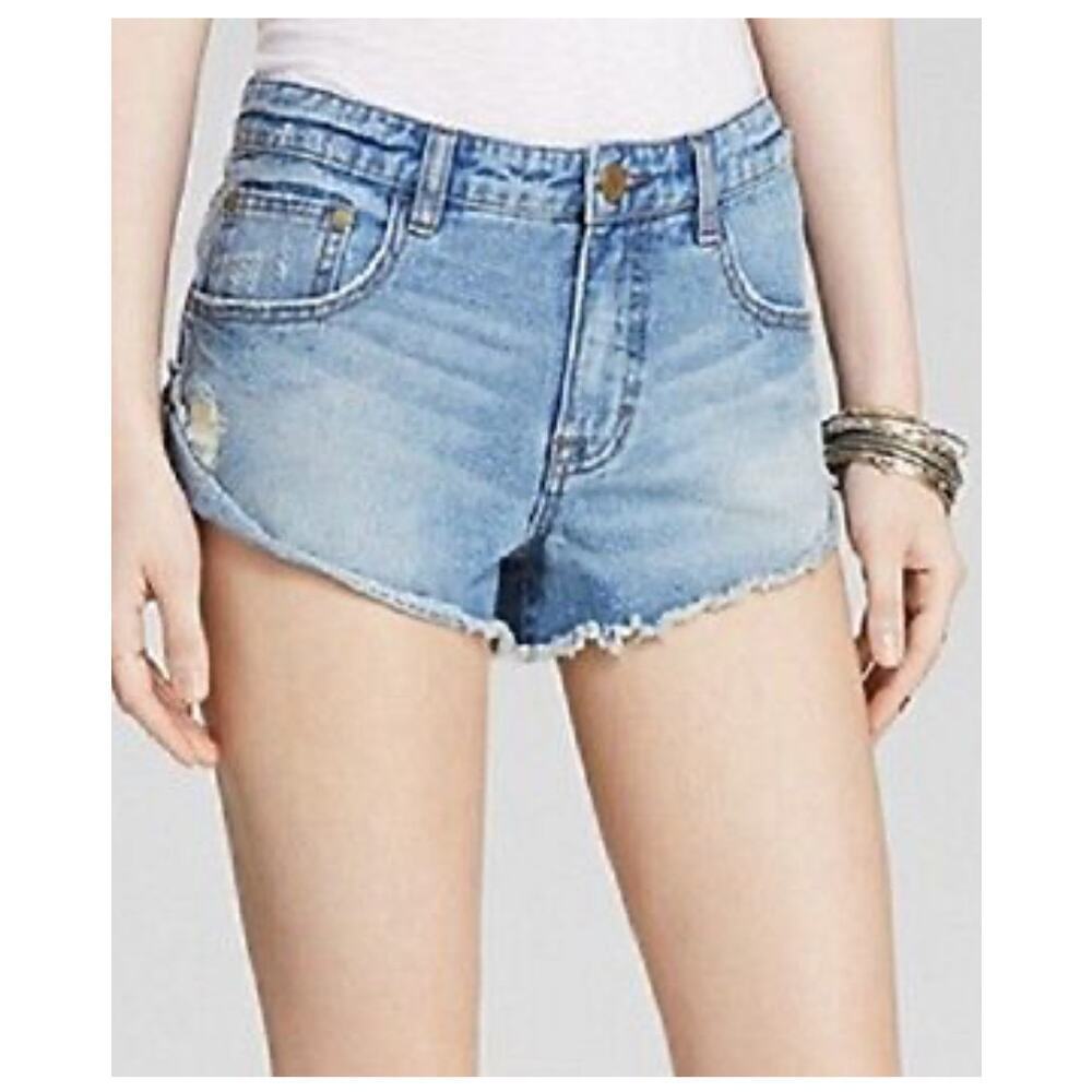 Free People Irreplaceable Cutoff Jean Shorts Size 27